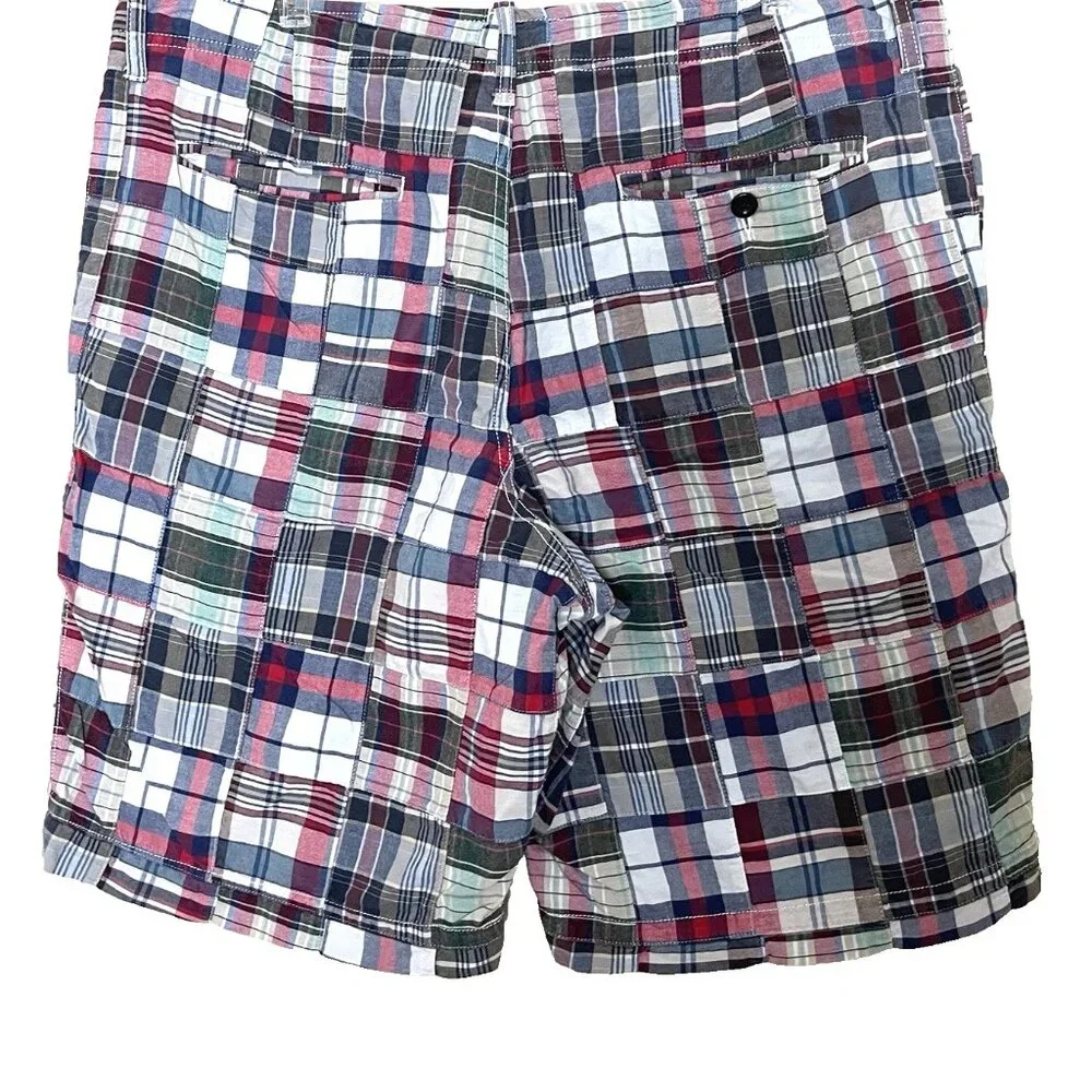 J. Crew Patchwork Field Shorts Men's Size 36 Vacation Beach Preppy Country Club